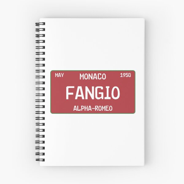 Item preview, Juan Manuel Fangio first win license plate White designed and sold by ff1merch ..