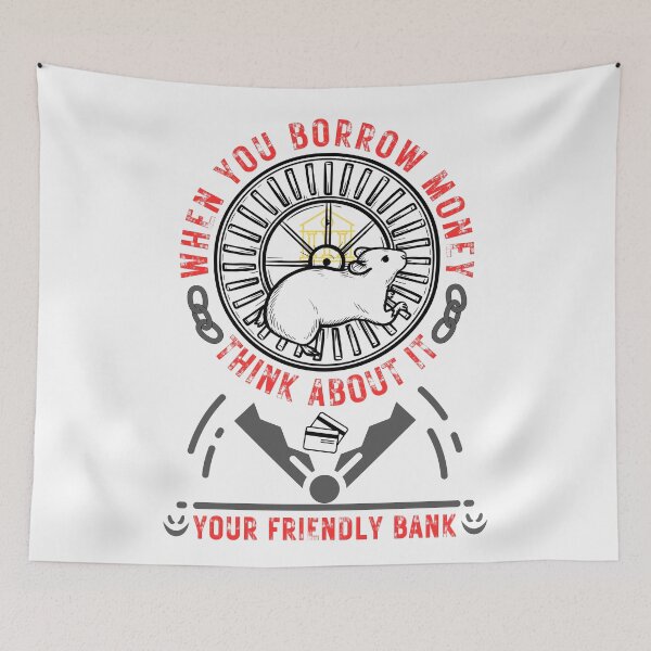 Item preview, The Rat Race "Bank Debt" designed and sold by KMRmerchDesigns.