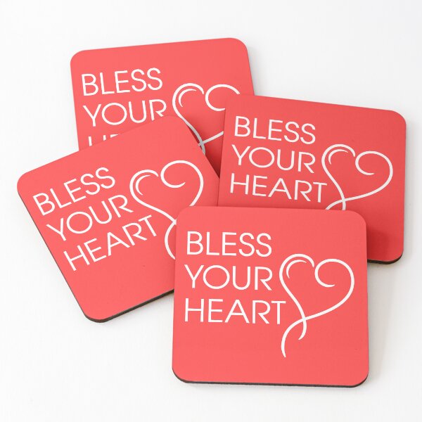 Item preview, Bless Your Heart - white designed and sold by JRP Design.