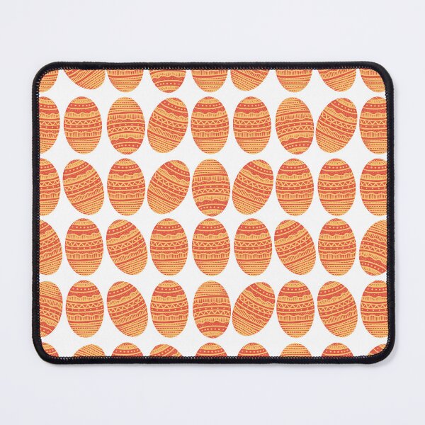 Item preview, Red Easter egg decorated with golden lines and dots, version 1  designed and sold by IULIART.