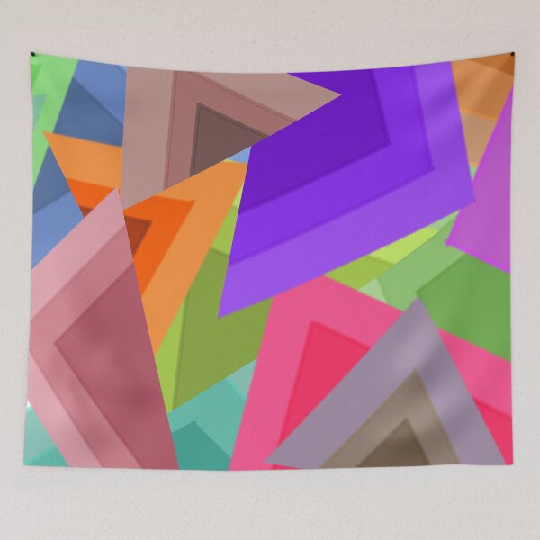 Item preview, Abstract geometric triangles pattern,multicolor designed and sold by cutecrazytshirt.