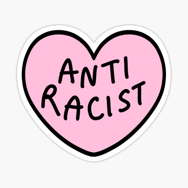 Artikel-Vorschau von Antirassistisches Herz - Rosa, designt und verkauft von Soft-and-Tough.