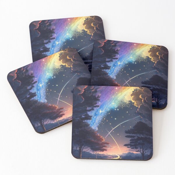 Item preview, Rainbow Star Shower designed and sold by DigitalRevvi.