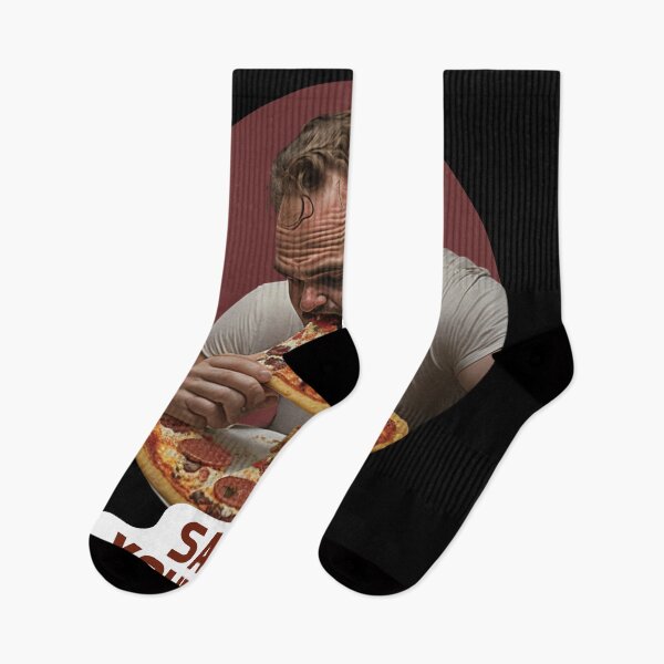 Item preview, STRANGER THINGS, STRANGER THINGS NETFLIX, STRANGERTHINGS JIM HOPPER eating a pepperoni pizza saying save yourself  designed and sold by aquinavortex.