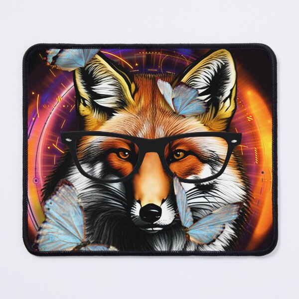 Item preview, Fox with the glasses designed and sold by BlackandCollor.