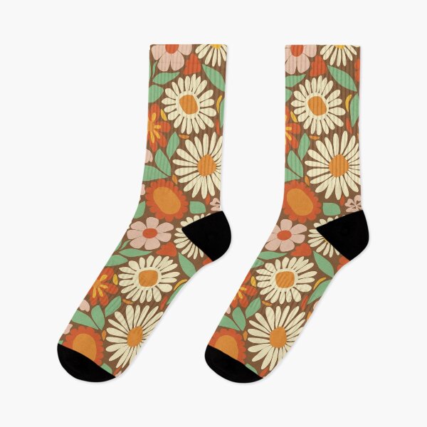 Item preview, Retro 70s Floral designed and sold by JessDaniArt.