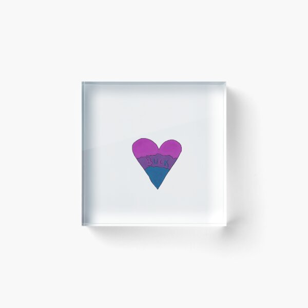 Item preview, Buck bi heart doodle designed and sold by nerdspride.
