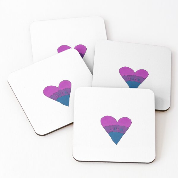 Item preview, Buck bi heart doodle designed and sold by nerdspride.