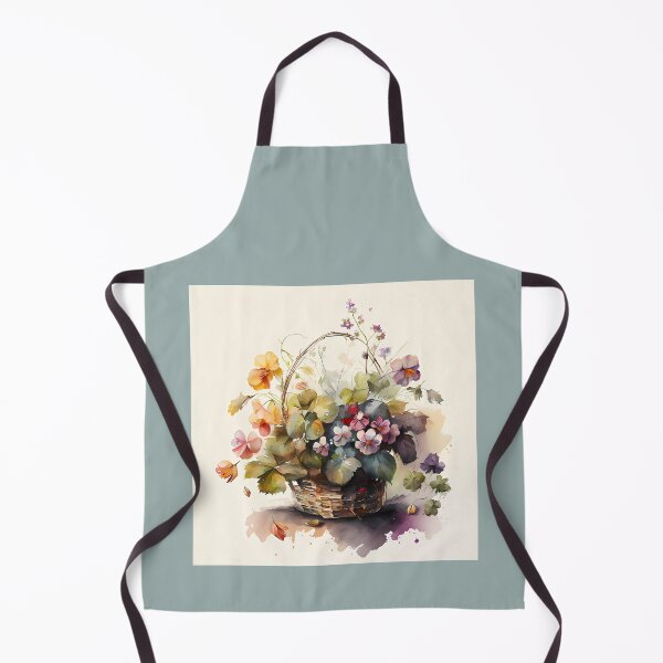 Artikelvorschau, Aquarell Blumen im Korb entworfen und verkauft von SMILE88.