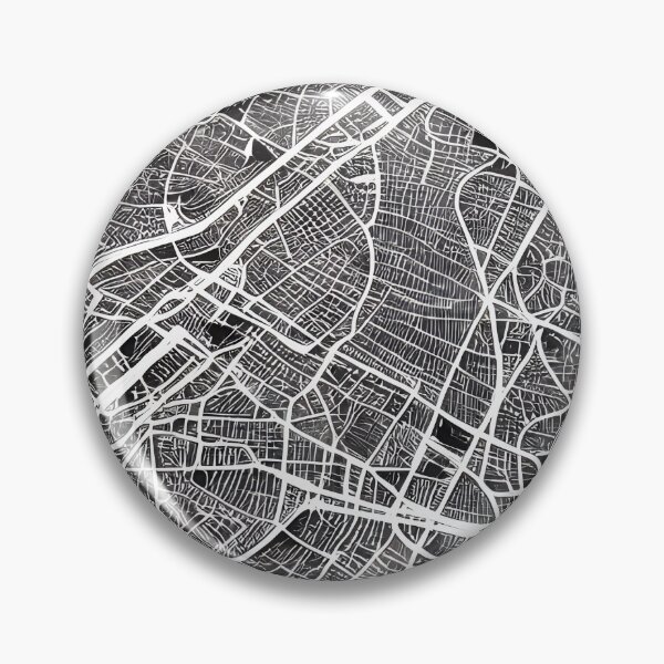 Item preview, City map in black and white designed and sold by nowIAMAI.