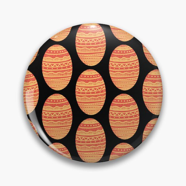 Item preview, Red Easter egg decorated with golden lines and dots, version 2  designed and sold by IULIART.