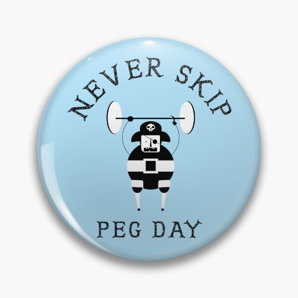 Item preview, Never skip peg day funny pirate exercise design dont skip leg day designed and sold by Theokotos.