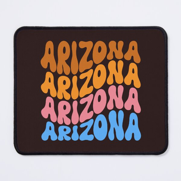 Item preview, Arizona Retro Vintage Groovy Wavy Text designed and sold by TheCatmeow2000.