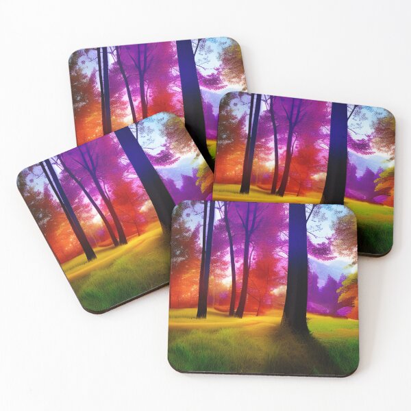Item preview, Trees in a colorful abandoned forest designed and sold by brandway.