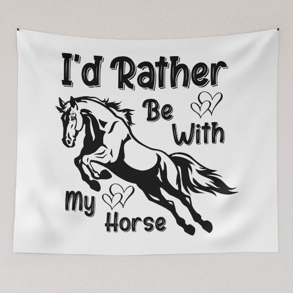Item preview, I'd Rather Be With My Horse designed and sold by Laidart.