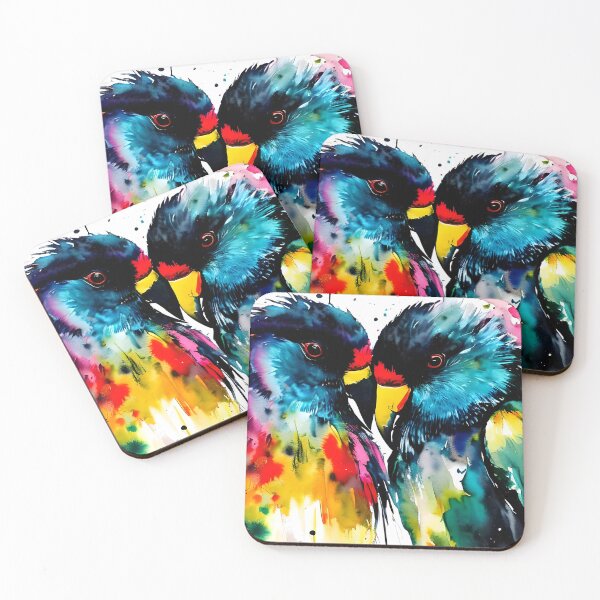 Item preview, Lovebirds designed and sold by DmBWatercolours.
