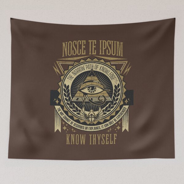 Item preview, NOSCE TE IPSUM - Know Thyself Eye of Horus designed and sold by zptees.