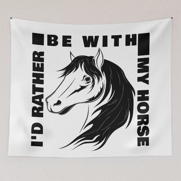 Item preview, I'd Rather Be With My Horse designed and sold by Laidart.
