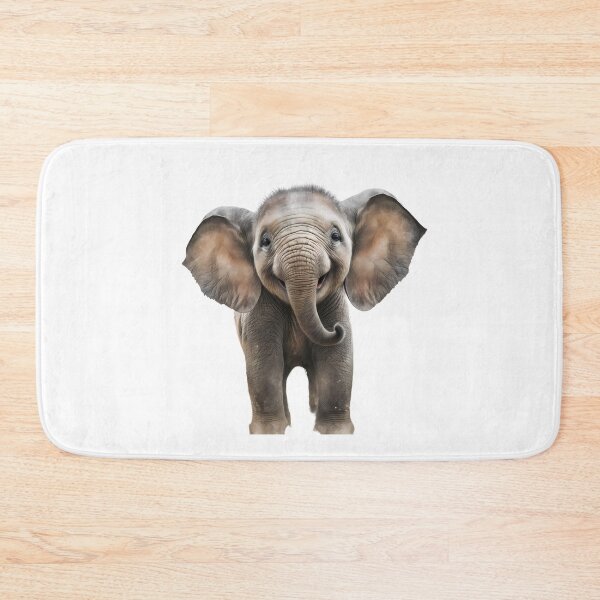 Item preview, Happy Smiling Baby Elephant designed and sold by ColorFlowArt.