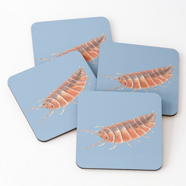 Item preview, Porcellionides pruinosus "Orange" Isopod designed and sold by paintedpansy.