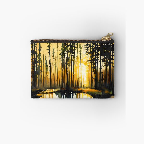Item preview, Pine Tree Forest Sunset designed and sold by DmBWatercolours.
