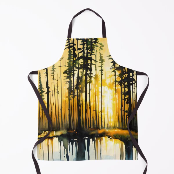 Item preview, Pine Tree Forest Sunset designed and sold by DmBWatercolours.
