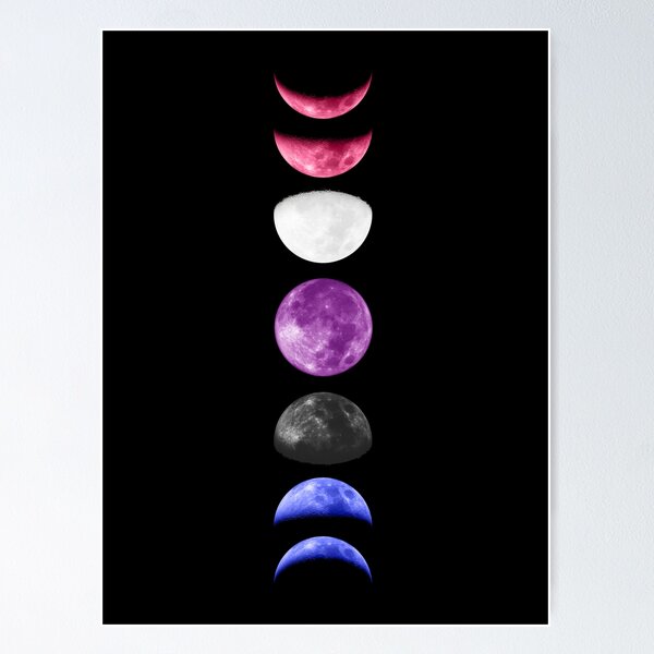 Item preview, Genderfluid Moon Phase designed and sold by Pridish.