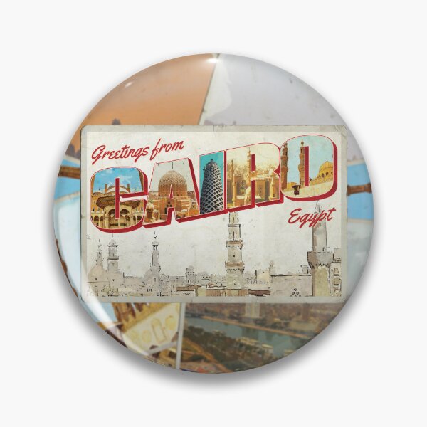 Artikelvorschau, Grüße aus Kairo in Ägypten Retro-Souvenir im Vintage-Stil entworfen und verkauft von DeveloperProp0.