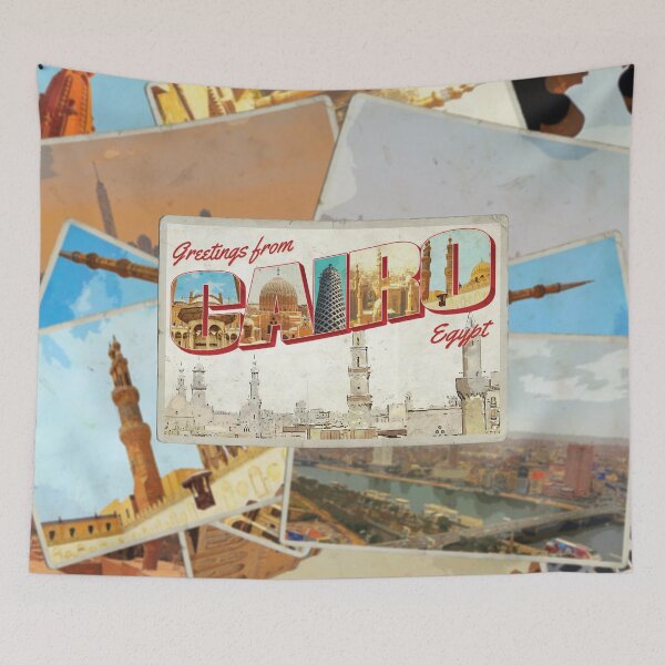 Item preview, Greetings from Cairo in Egypt Vintage style retro souvenir designed and sold by DeveloperProp0.