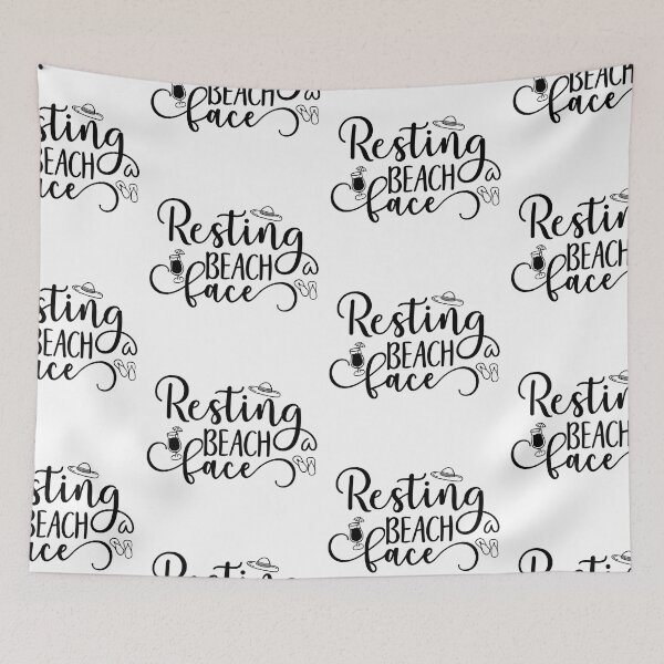 Item preview, Resting Beach Face I Beach Summer Gifts designed and sold by younghopes.