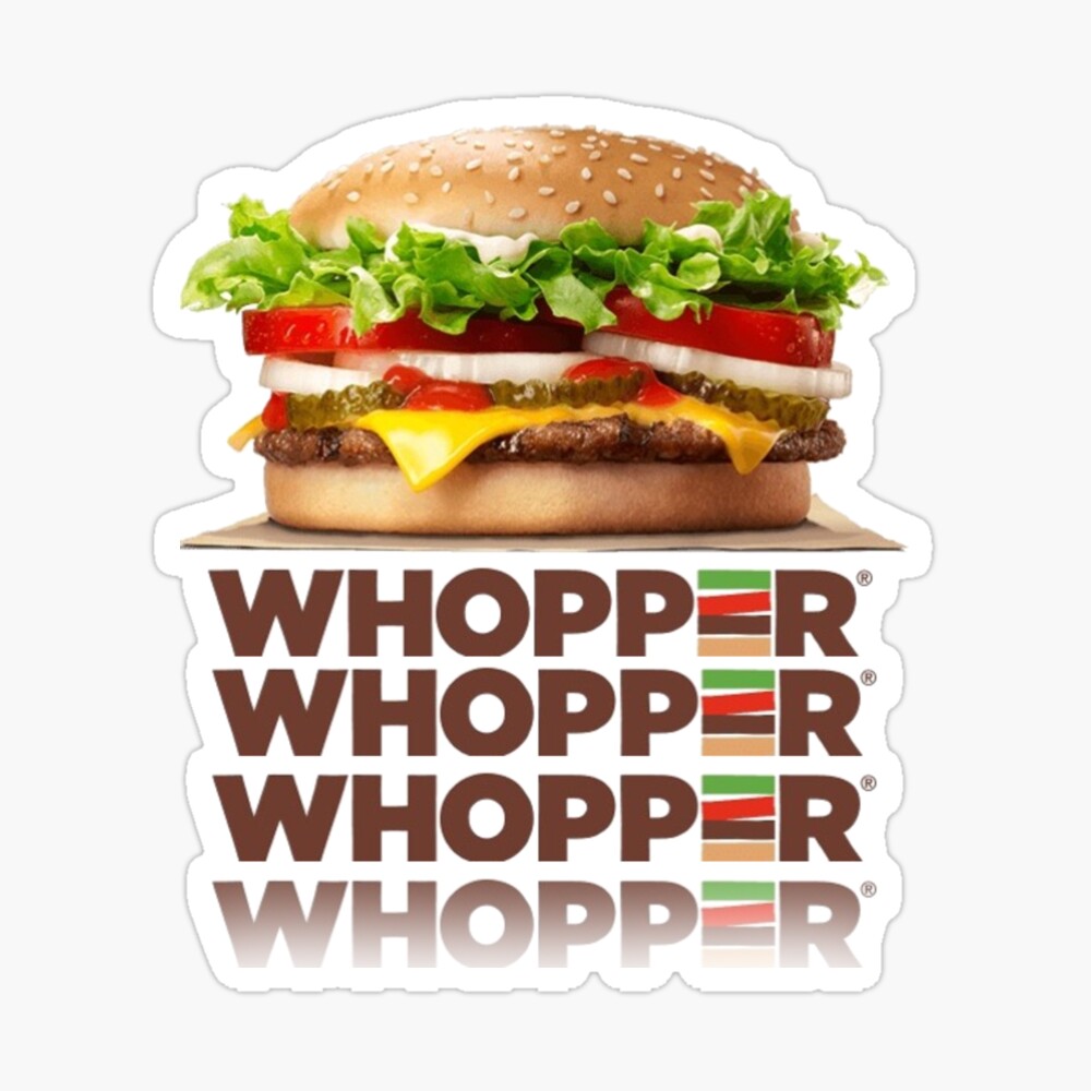 burger king whopper whopper whopper whopper whopper | Sticker