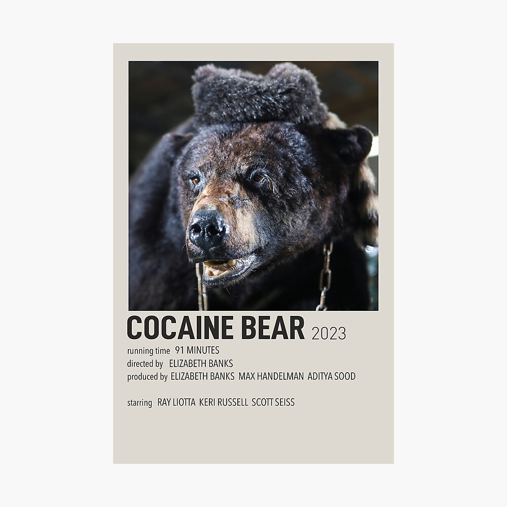 Cocaine Bear 46x71” Bus Shelter good Poster