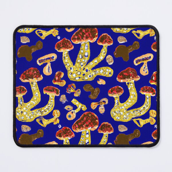 Item preview, Painted children's drawing colorful mushrooms designed and sold by HappyTrippy.