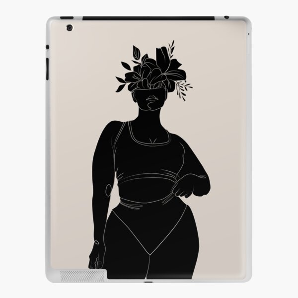 Beautiful Black Woman - Abstract Material Design - Plus Size Women