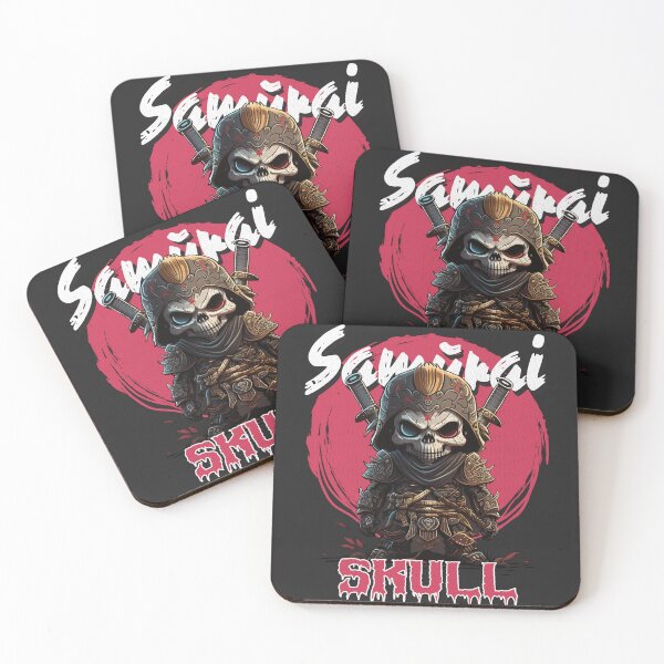 Item preview, samurai skull show no mercy - funny saying designed and sold by VichallanStudio.