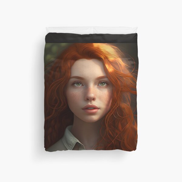 Item preview, Beautiful Girl With Red Hair designed and sold by BeautyOcean.