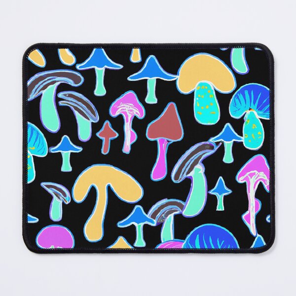 Item preview, Painted children's drawing colorful mushrooms designed and sold by HappyTrippy.