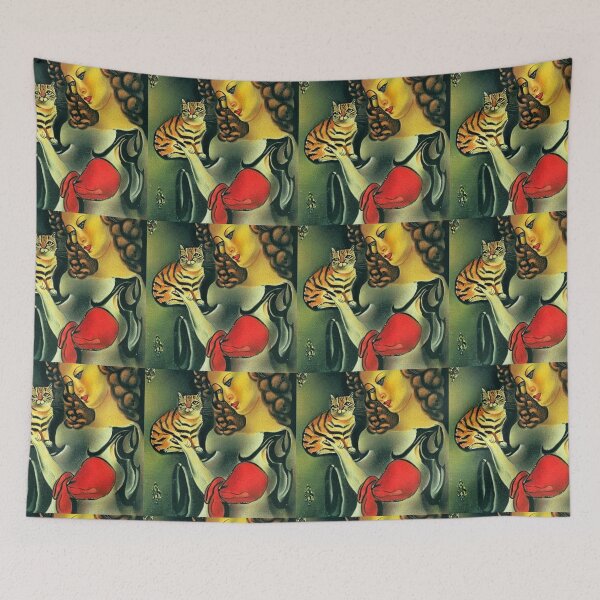 Item preview, Woman and Cat. Abstraction. designed and sold by Natalia-Vlad.