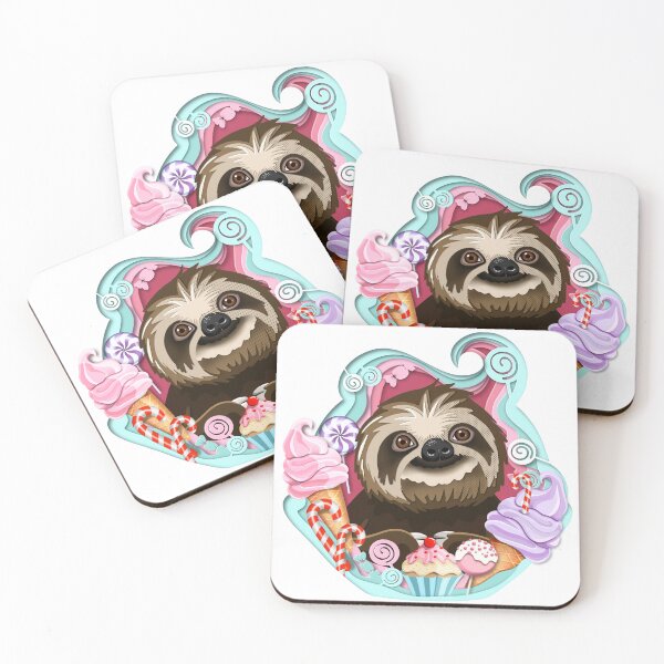 Item preview, Sloth in the ice cream  designed and sold by SharPeiArt.
