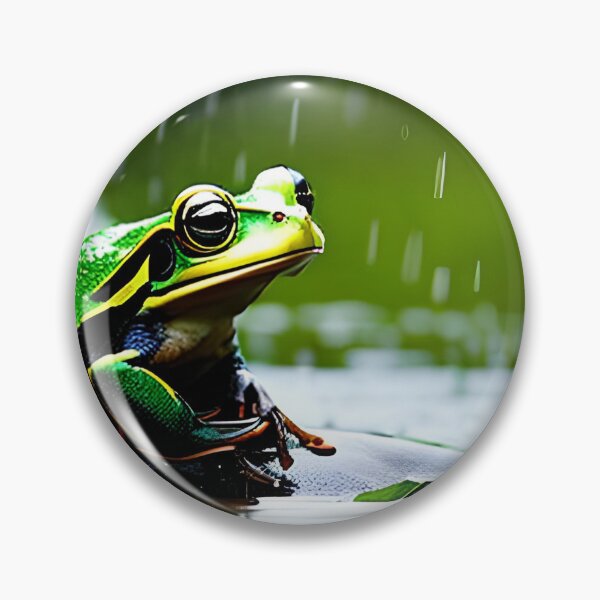 Item preview, frog in the rain designed and sold by redstar-design.