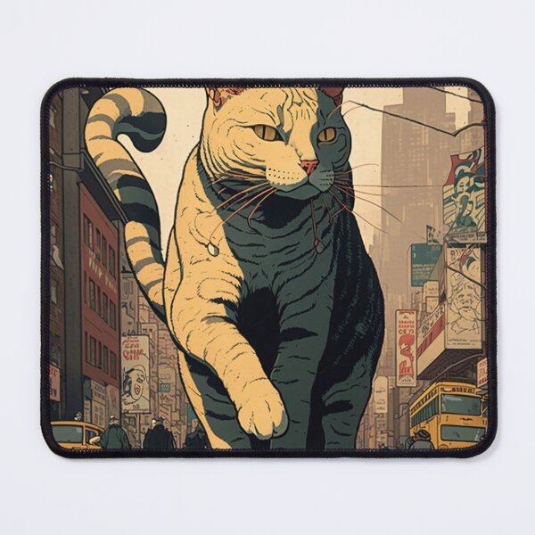 Item preview, Cat destroying NYC - Cat in New York City designed and sold by Junkie Ai.