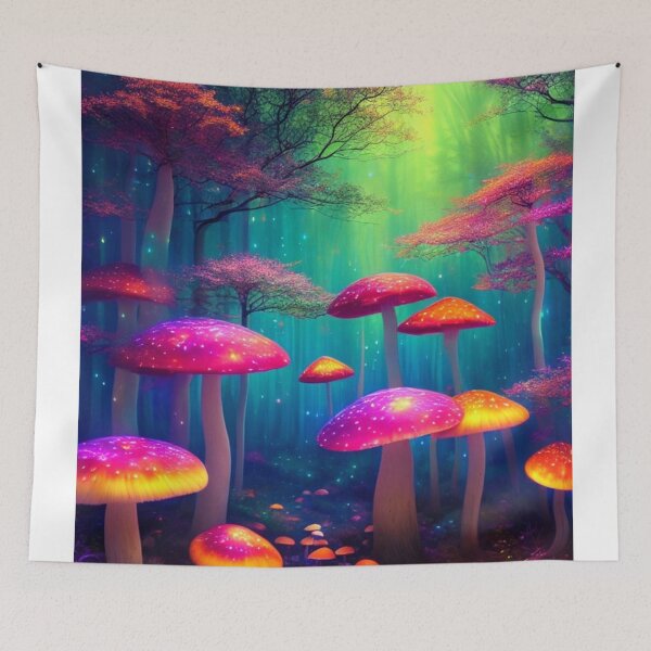 Artikelvorschau, Psychedelic Mushroom Forest #21 Teil der Psychedelic Mushroom Forest Kollektion entworfen und verkauft von Psychedelic Psychos.