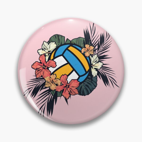 Item preview, Beach Volleyball Tropical Hibiscus Flower Cute Girl Power  designed and sold by SilentEcho.