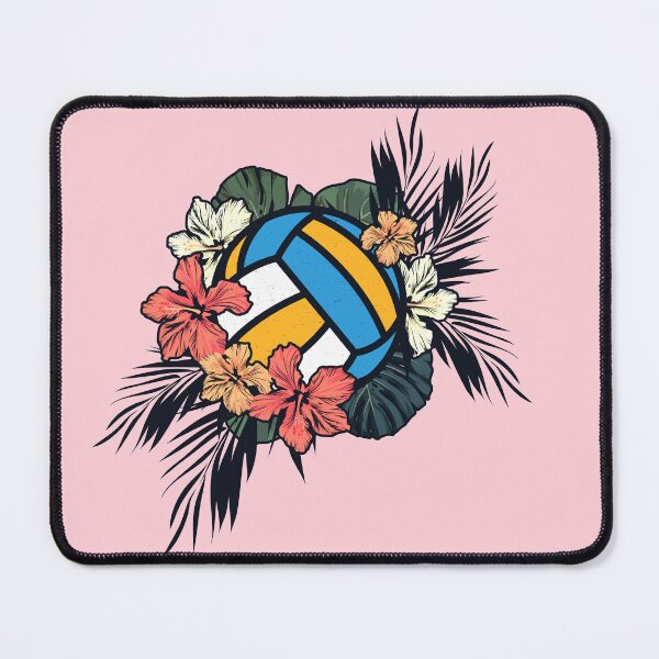 Item preview, Beach Volleyball Tropical Hibiscus Flower Cute Girl Power  designed and sold by SilentEcho.