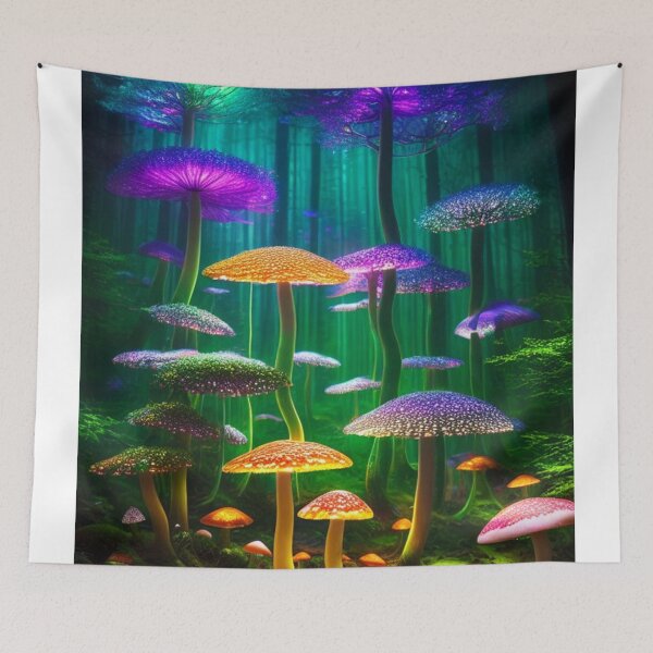 Item preview, Psychedelic Mushroom Forest #22 Part of the Psychedelic Mushroom Forest Collection designed and sold by Psychedelic Psychos.