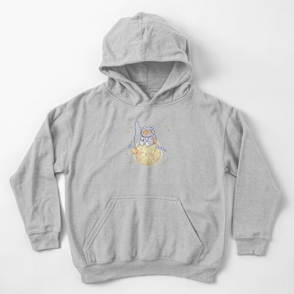 astronaut shiba inu Kids Pullover Hoodie