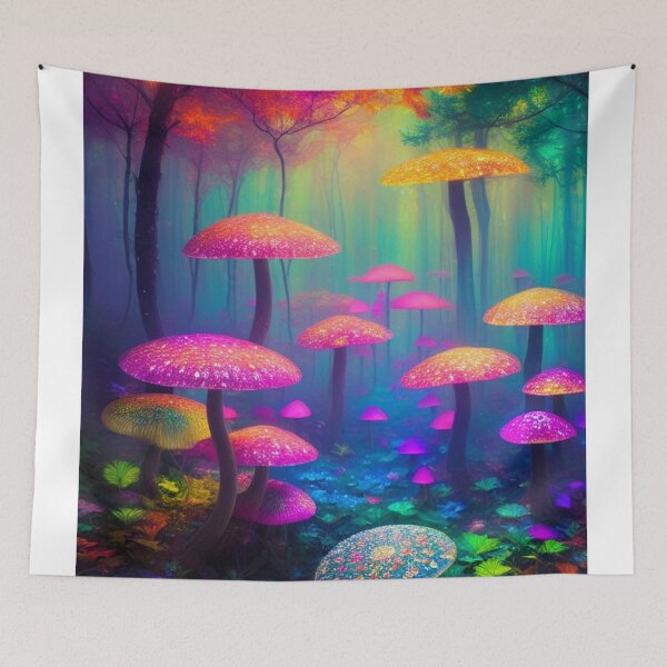Artikelvorschau, Psychedelic Mushroom Forest #23 Part of the Psychedelic Mushroom Forest Collection entworfen und verkauft von Psychedelic Psychos.