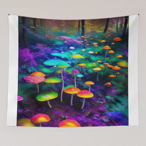 Artikelvorschau, Psychedelic Mushroom Forest #24 Part of the Psychedelic Mushroom Forest Collection entworfen und verkauft von Psychedelic Psychos.
