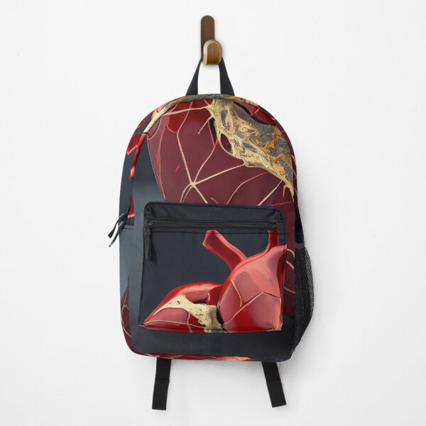 Item preview, Kintsugi red gold heart decaying broken aorta full designed and sold by Obibobishop.