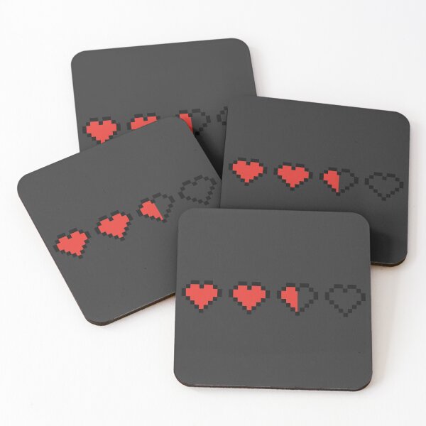 Item preview, Heart Containers 2 (dark) designed and sold by animinimal.